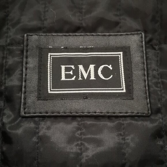 EMC Ladies Lightly Lined Black Full Zip Leather Jacket - Picture 3 of 10
